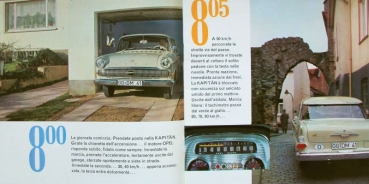 Opel Kapitaen Modelprogram 1960 "8:00 - 8:30" Carbrochure (8237)